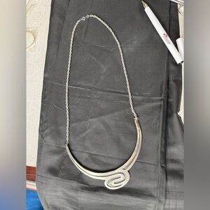 Vintage Italian Modernist Sterling Silver Necklace | 53g | Mid-Century Statement